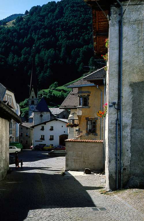 center of the district Burgeis, Mals