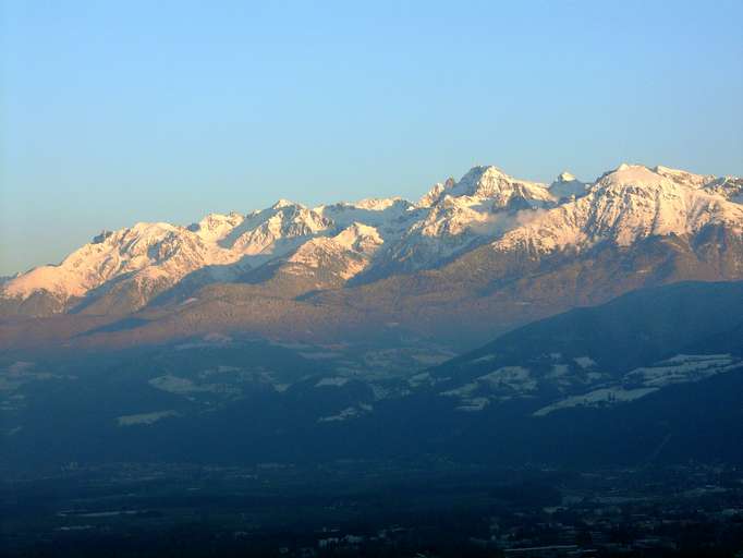 Vista dalla Bastille a Grenoble