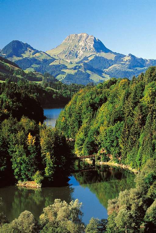 Stausee Lac de Montsalvens