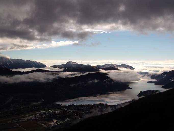 Blick auf den Lago Maggiore Richtung Süden