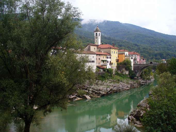 Kanal ob Soči in den Julischen Alpen