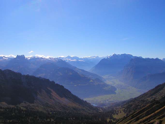 Linth Plain and Tödi (3.614m)