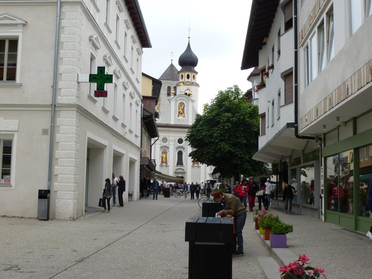 Innichen, Ortszentrum mit Pfarrkirche