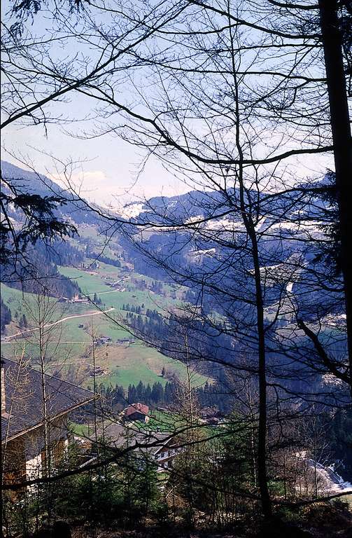 Brandenberg, vista verso il versante 