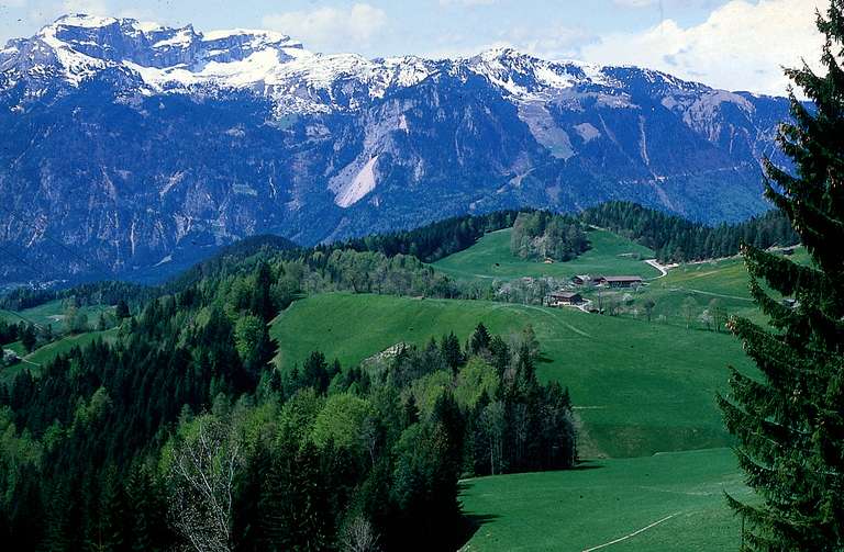 Blick auf Zimmermoos und Sonnwendjoch