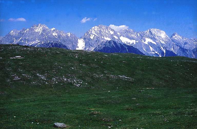 Blick vom Simmering auf Mieminger Gebirge