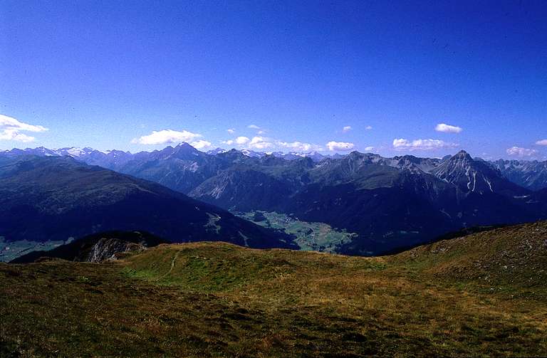 Vista del Sumpfkopf verso Gschnitztal