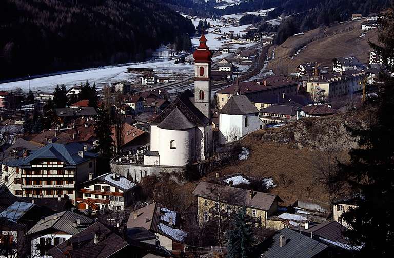 Il centro della frazione Colle Isarco, Brennero