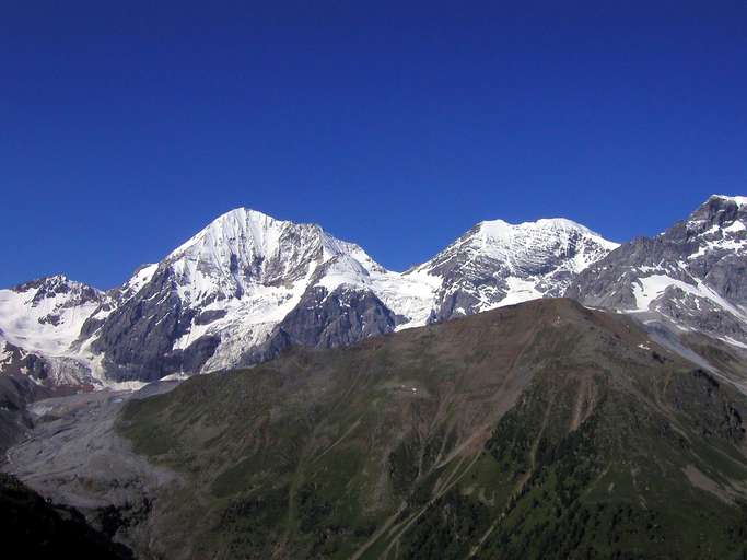 Zufallspitze (M. Cevedale) und Königsspitze (Gran Zebru)