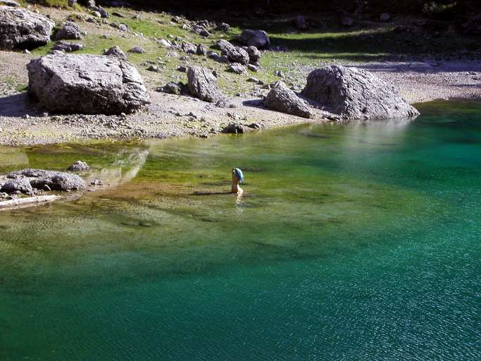 Karersee mit Nixe