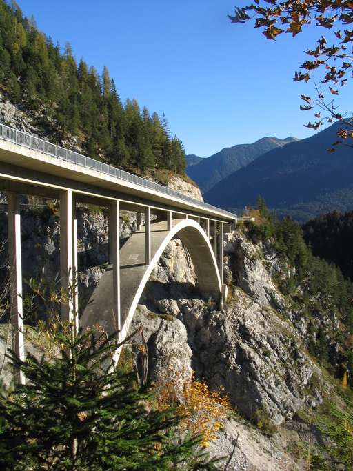 Gemstobelbrücke am Gaichtpass