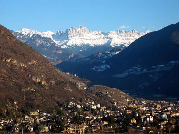 Bozen mit Rosengarten