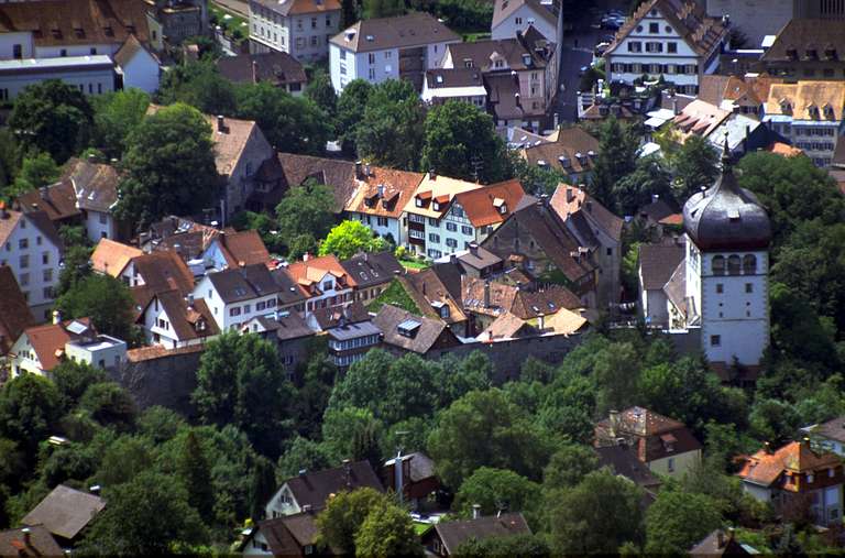 Oberstadt von Bregenz mit Martinsturm (14.Jh.)