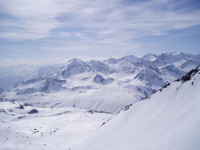 Vista da Pirchkogel (2828 m) verso Sud