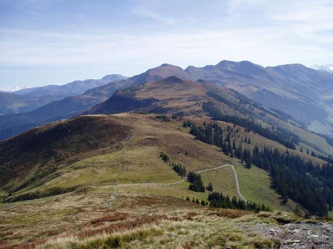 Vista da Schatzberg (1898 m) verso Sud