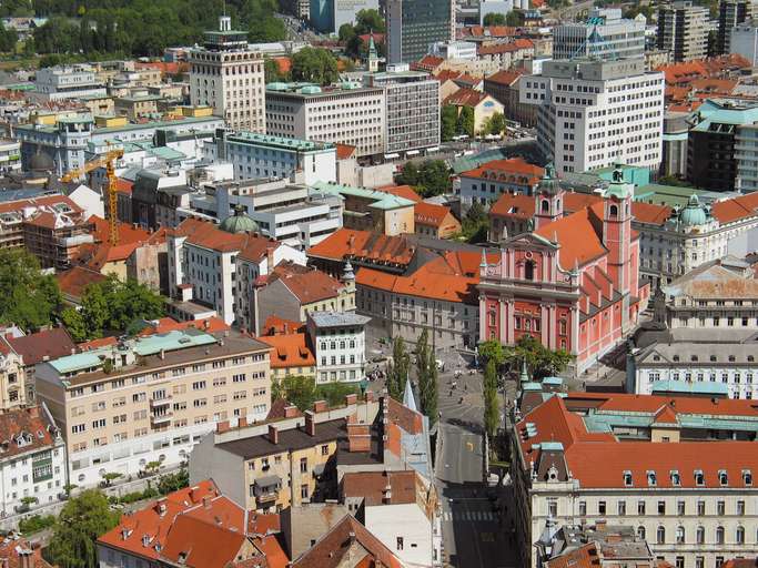 Ljubljana, the city centre