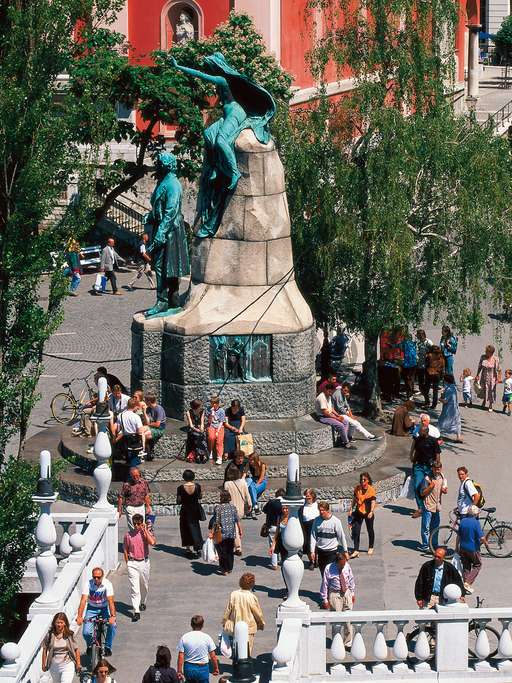 Monument of Prešeren, Ljubljana